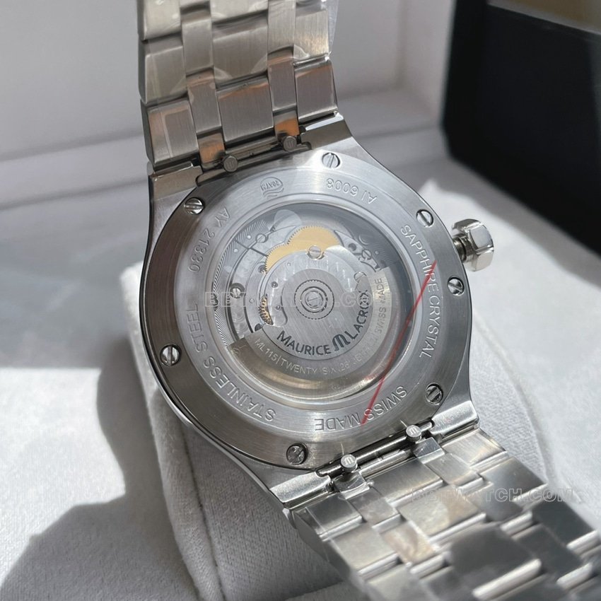 Amy 1:1 super clone blue dial decorative Paris stud steel bracelet model AI6008 caseback live photo