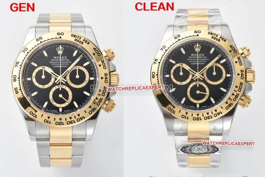 Revue de la réplique d'usine Rolex 126503 Daytona C : cadran clouté or-noir, comparaison du mouvement 4131 réel et faux — luxury replica watch guide | Watch Replica Expert