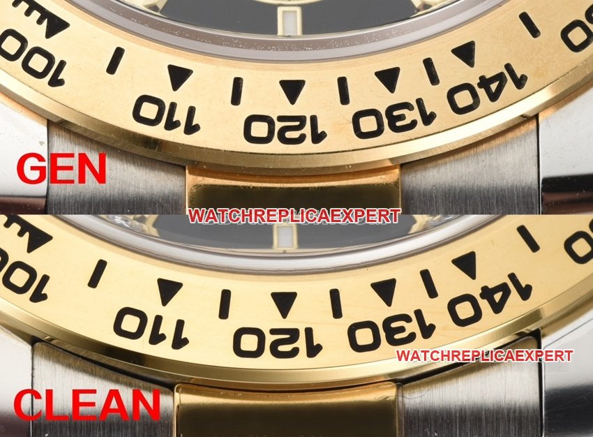 C Factory Rolex Top Replica Watch Daytona Two-Tone Black Dial Diamond Hour Markers 126503 Genuine vs. Fake Comparison Review and Real Photo Shoot