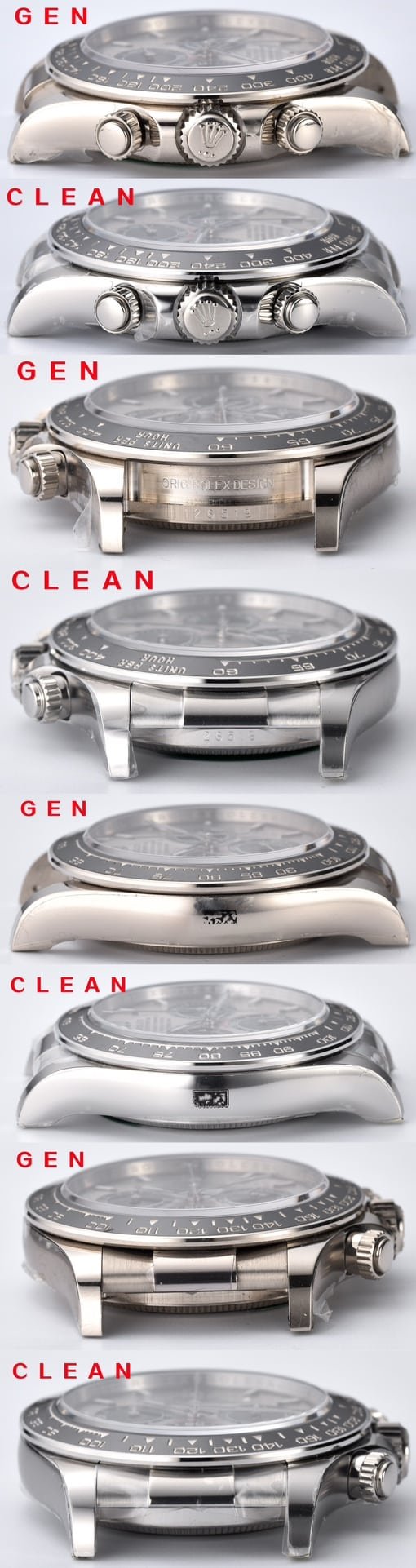 Factory C Rolextop-tier replica watch Daytona cement gray 126519 genuine and fake comparison evaluation appearance live photos