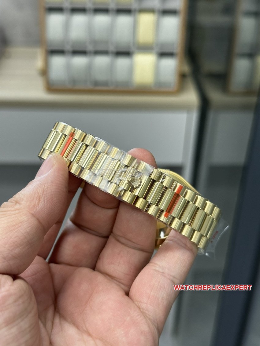 GM FactoryRolexDay-Date type super clone gold plate m228238-0006braceletlive photos