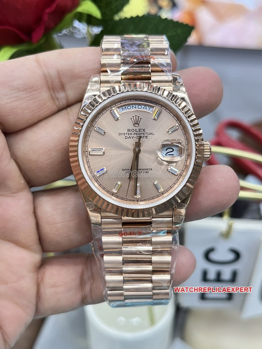 GM Factory Rolex Day-Date Hochwertige 1:1 Replik einer mechanischen Uhr mit Roségold-Zifferblatt — detailed review and buying guide | Watch Replica Expert