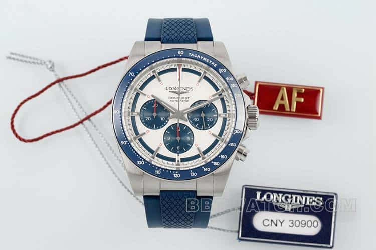Longines Conquest Top One-to-One Imitation Silbergraues Zifferblatt Mechanisches Kautschukmodell L3.835.4.98.9 AF Factory 42 mm — detailed review and buying guide | Watch Replica Expert