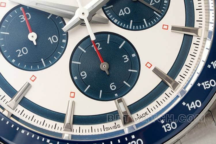 AFLongines Concast stop-tier 1:1high-quality replica silver gray dial rubber model L3.835.4.98.9front live photo