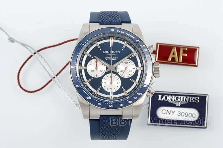 AF Longines Conquest Top 1:1 Replika mit blauem Zifferblatt, mechanisches Kautschukmodell L3.835.4.91.2 — luxury replica watch guide | Watch Replica Expert