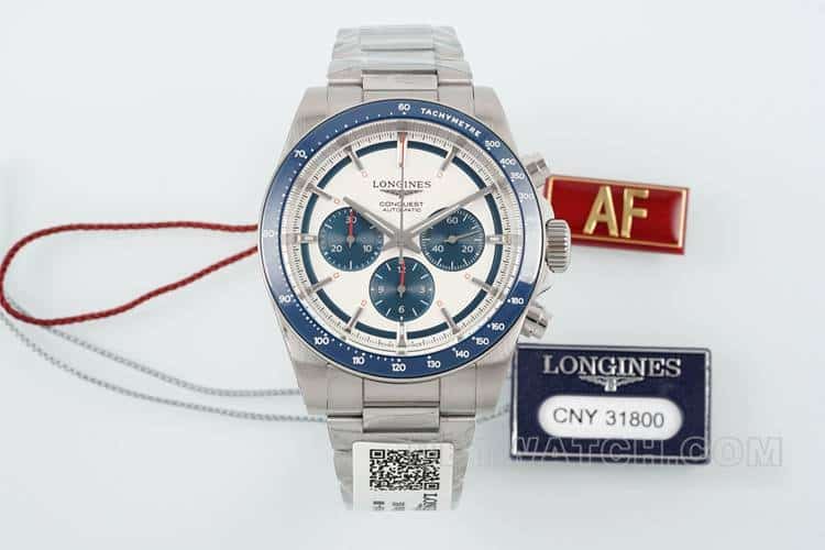 AF Longines Conquest One-to-One Super A Super Clone Pulseira de aço mecânico com mostrador prateado L3.835.4.98.6 — luxury replica watch guide | Watch Replica Expert