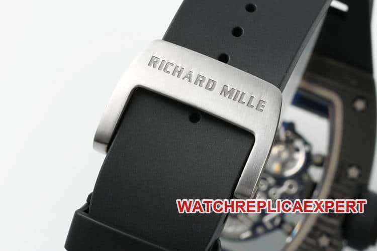 APSRichard Mille1:1super clone carbon fiber case black rubber model RM055clasplive photos
