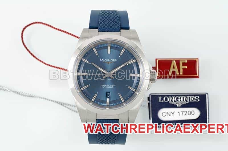 AF Factory Longines Conquest One-to-One Super Clone Mostrador Azul Borracha Mecânica Modelo L3.830.4.92.9 — luxury replica watch guide | Watch Replica Expert