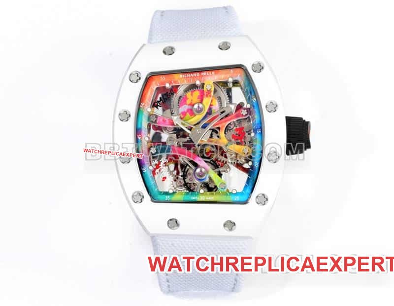 Richard Mille RM 68-01 Herren Top 1:1 Super Clone Graffiti Tourbillon mechanisches Modell aus weißem Leder — detailed review and buying guide | Watch Replica Expert