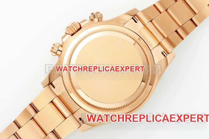 APS factory Rolex Daytonatop-tier 1:1high-quality replica pink disc rose goldsteel bracelet model 116505caseback live photo