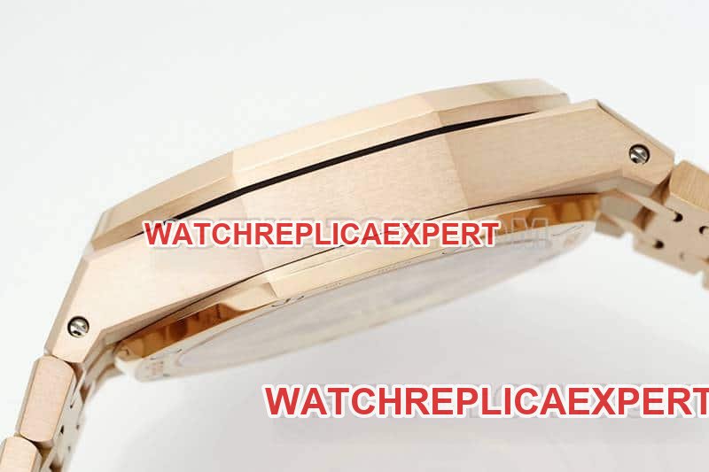 APS factory Audemars PiguetRoyal Oak1:1super clone ink green dialrose gold26240side live photo