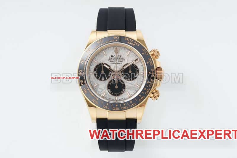 Rolex APS Factory Daytona 116515 Meteorito Dial 1:1 Super Clone Relógio Mecânico em Ouro Rosa 18k — luxury replica watch guide | Watch Replica Expert