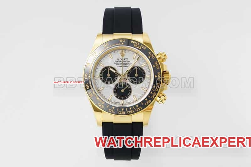 Rolex APS Factory Daytona 126518 réplica 1:1 de alta qualidade com mostrador meteorito relógio mecânico dourado — luxury replica watch guide | Watch Replica Expert