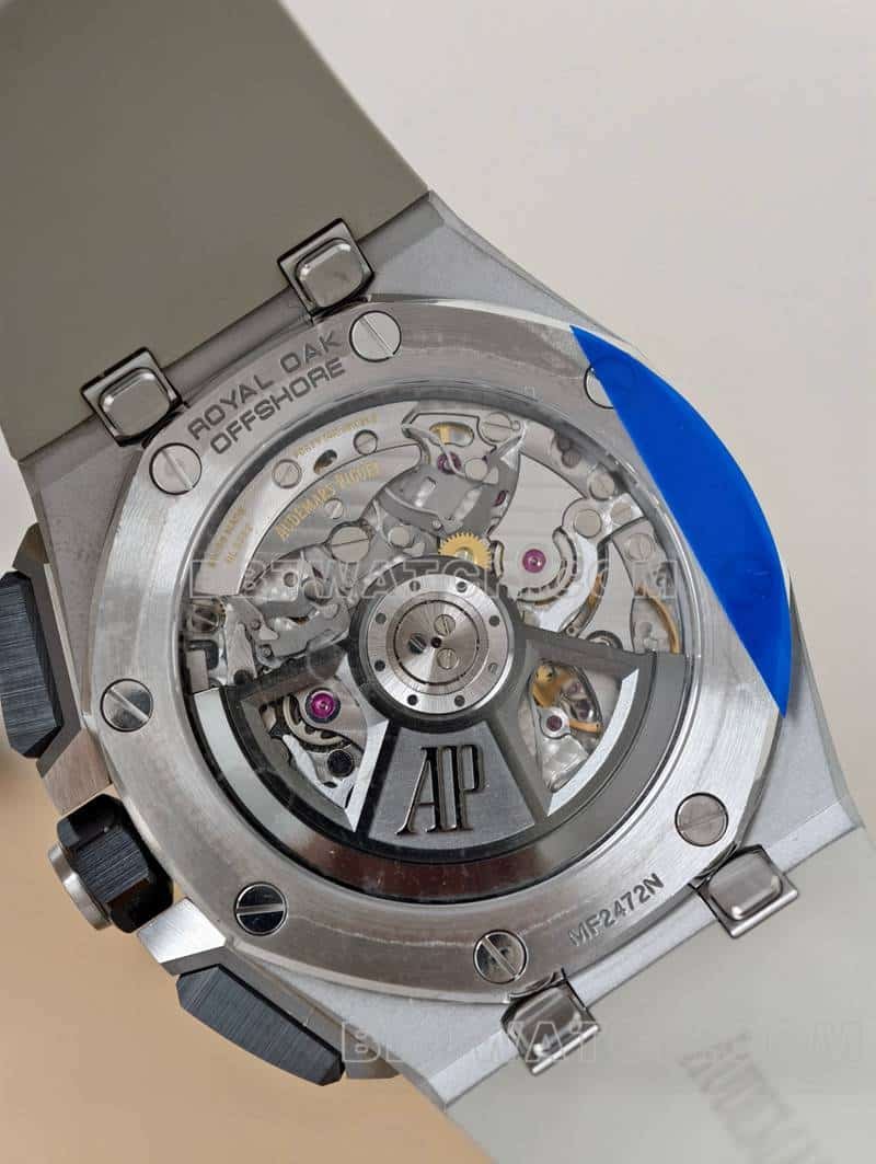 APS factory Audemars PiguetRoyal Oak offshore type 1:1super clone smoked light brown plate 26420caseback live photo