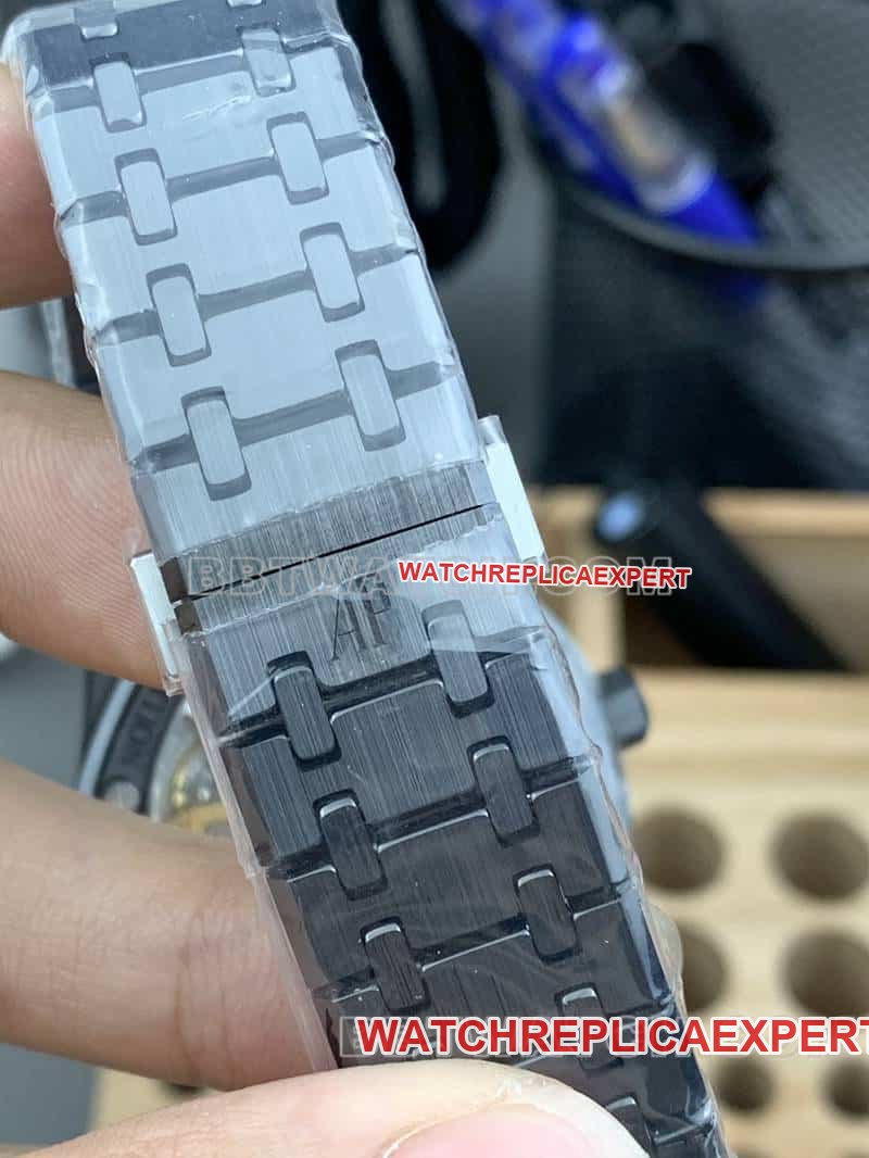 APS factory Audemars PiguetRoyal Oak1:1top-tier replica starry sky disk black ceramic15500braceletlive photos