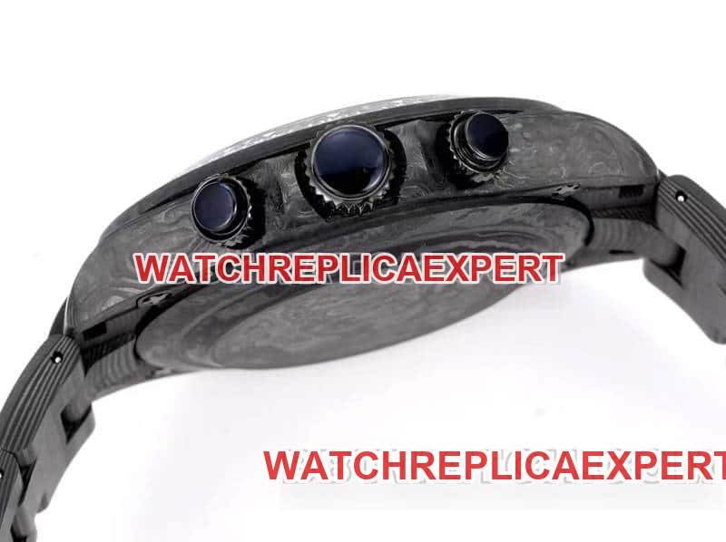 TW factory Rolex Daytonatop-tier 1:1high-quality replica carbon fiber hollow plate black steel bracelet side live photo