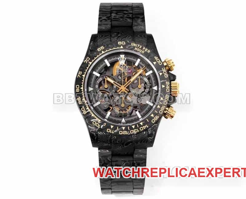 Rolex Ditonne TW Factory 2025 TWDaytona Cadran Squelette 1:1 Super Clone En Fiber De Carbone Montre Mécanique De Niveau Supérieur En Acier Noir Avec Ceinture — detailed review and buying guide | Watch Replica Expert