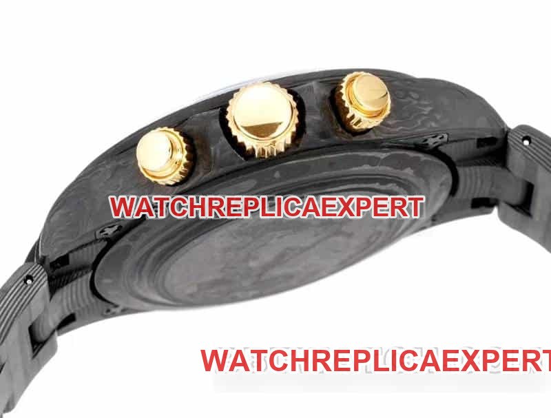 TW factory Rolex Daytonatop-tier 1:1super clone carbon fiber hollow plate black steel bracelet side live photo