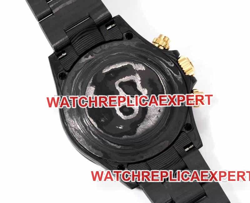 TW factory Rolex Daytonatop-tier 1:1super clone carbon fiber hollow plate black steel bracelet caseback live photo