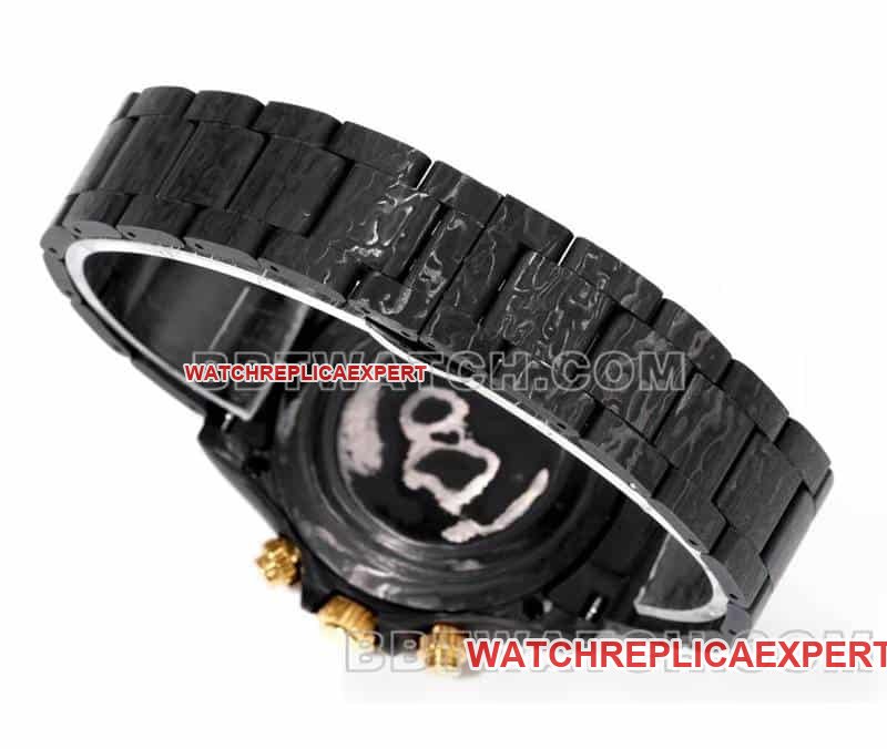 TW factory Rolex Daytonatop-tier 1:1super clone carbon fiber hollow plate black steel bracelet bracelet live photos