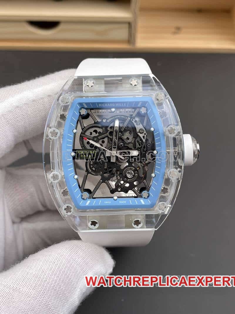 RM Factory Herren 1:1 Super A raffinierte mechanische Imitation transparenter Kristalluhr RM35-01 Richard Mille — luxury replica watch guide | Watch Replica Expert