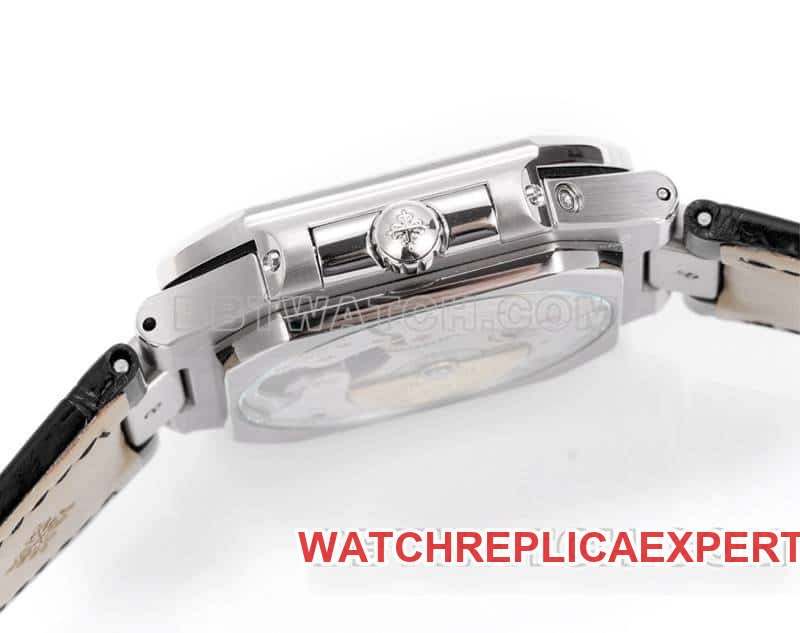 3K FactoryPatek PhilippeCUBITUSsuper cloneblack dialleather strap model 5822side live photo