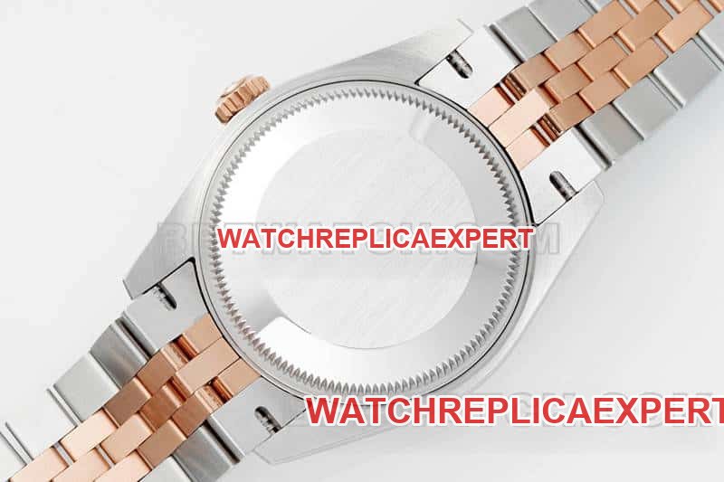 ARF FactoryRolex log top-tier replicarose gold disc diamond bezel31mm intergold five-lattice chain link 278381caseback live photo