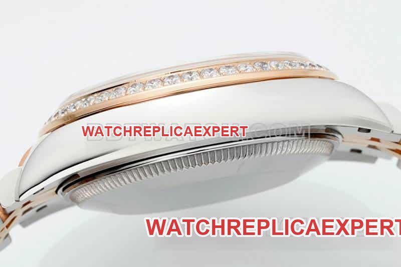 ARF FactoryRolex log top-tier 1:1high-quality replica purple plate diamond bezel31mm intergold five-lattice chain link278381side live photo