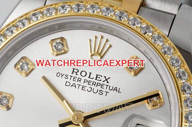 ARF FactoryRolex log top-tier 1:1high-quality replica high plate diamond bezel31mm intergold five-lattice chain link278383front live photo