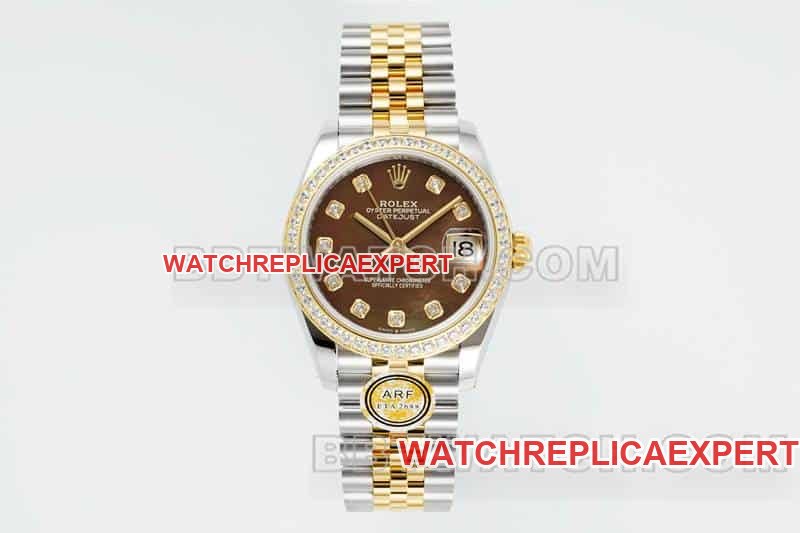 Rolex Datejust 31mm ARF Top 1:1 Cadran Noir Nacré Lunette Diamants Mécanique 278383 — luxury replica watch guide | Watch Replica Expert