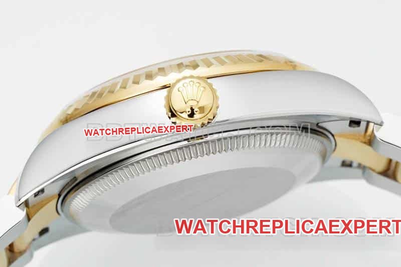 ARF FactoryRolex log top-tier 1:1super clone gold plate 31mm gold three-lattice chain link 278273side live photo