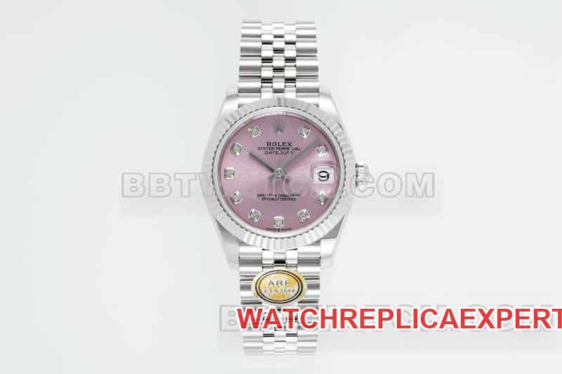 31 mm Rolex ARF Fabrik Rolex Datejust 1:1 hochwertige Nachbildung mit rosa Zifferblatt 31 mm mechanisches Fünf-Gitter-Glied 278274 — detailed review and buying guide | Watch Replica Expert