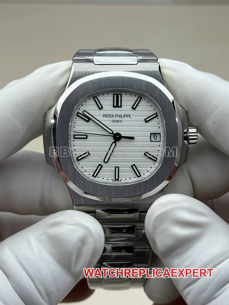 beste Replik-Uhr BBF Factory Nautilus weißes Zifferblatt 324 mechanisches Uhrwerk Stahlarmband Modell Patek Philippe — detailed review and buying guide | Watch Replica Expert