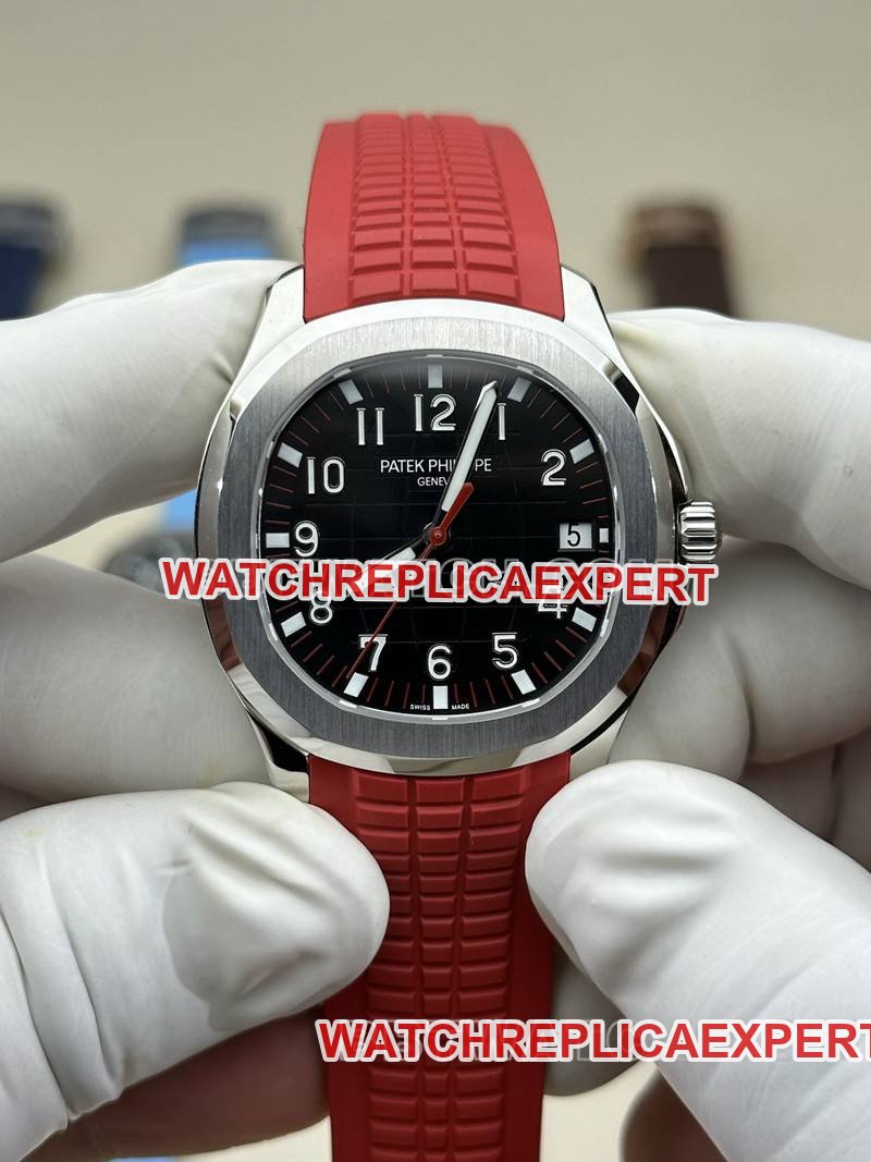 Patek Philippe 1:1 Réplica Relógio BBF Fábrica Granada Mostrador Preto Mecânico Borracha Vermelha Modelo 5167A — luxury replica watch guide | Watch Replica Expert