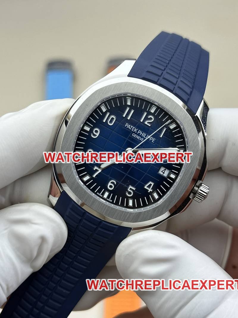 Patek Philippe best replica watch BBF factory grenade blue dial blue rubber model 5168Gfront live photo