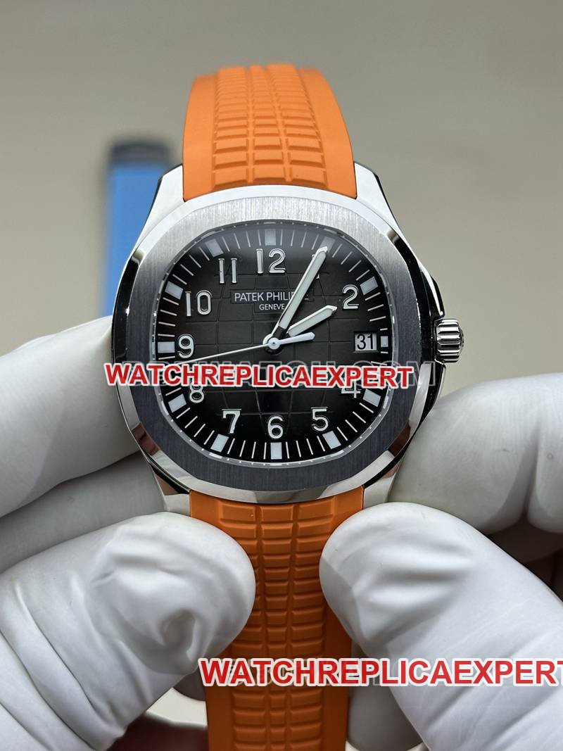 1:1 réplicas de relógios BBF fábrica granada placa preta modelos mecânicos de borracha laranja 5167A Patek Philippe — luxury replica watch guide | Watch Replica Expert