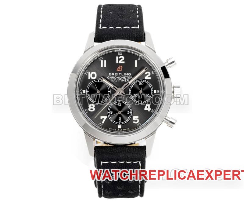 Breitling 1:1 Replik-Uhr BLS Factory Overseas graues Zifferblatt 41 mm Chronograph 7750 mechanisches Uhrwerk Lederarmband-Modell — detailed review and buying guide | Watch Replica Expert
