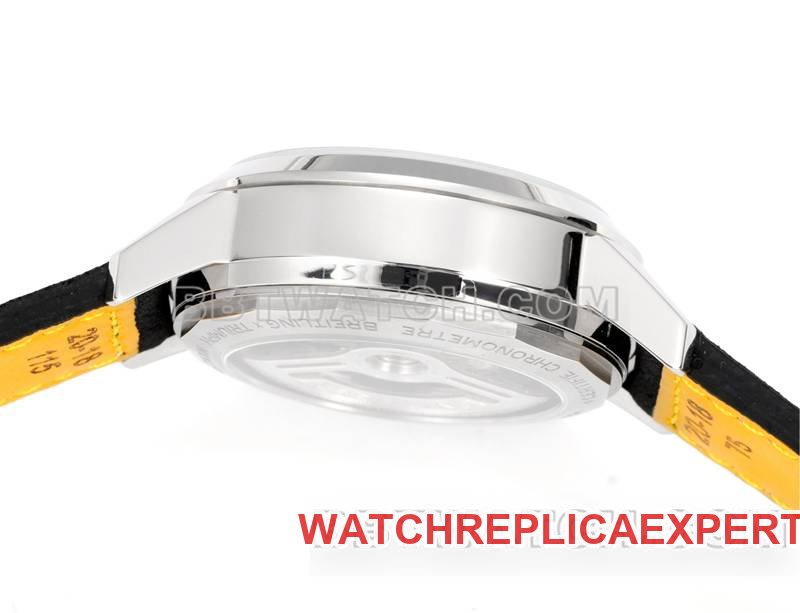 Breitling1:1replica watch BLS factory overseas gray plate 41mmchronograph7750movementleather strap model side live photo