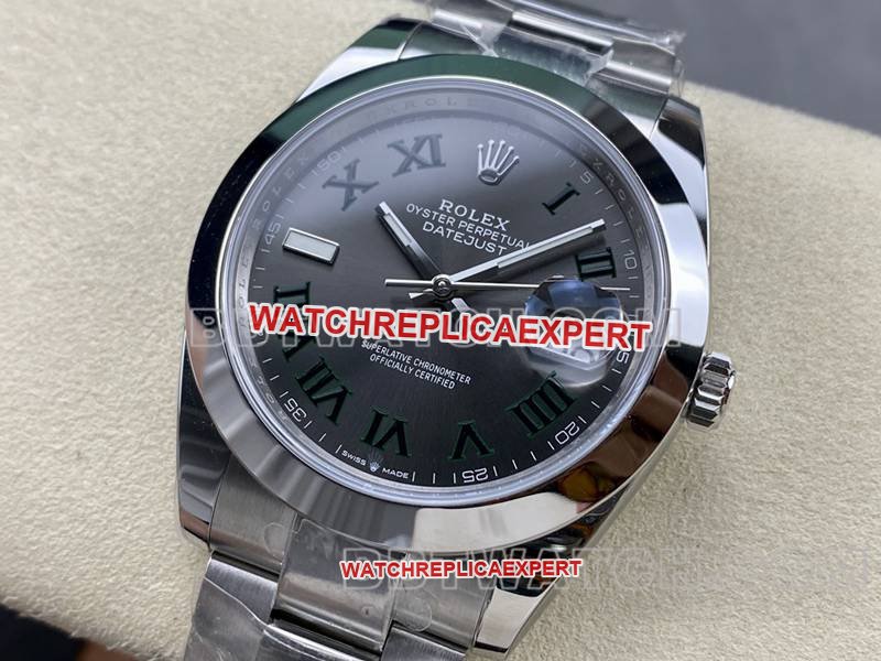 Mejor réplica de reloj de fábrica Datejust 41 mm Apertura Esfera gris 3235 Movimiento mecánico Correa de acero ARF Rolex — luxury replica watch guide | Watch Replica Expert