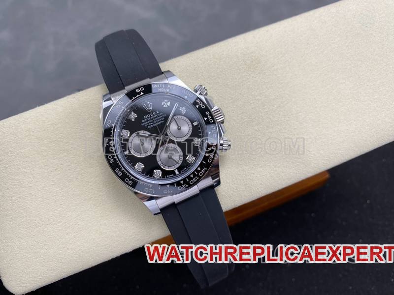 Rolex best replica watch ARF FactoryDaytonablack dial4131 rubber model front live photo