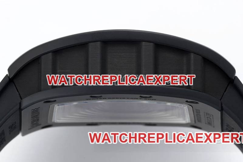 Richard Mille super clone watch R factory hollow plate white rubber model RM061side live photo