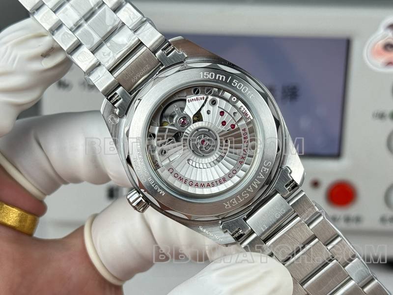 Omega best replica watch Seamaster brown dial 38mm small seconds steel bracelet caseback live photo