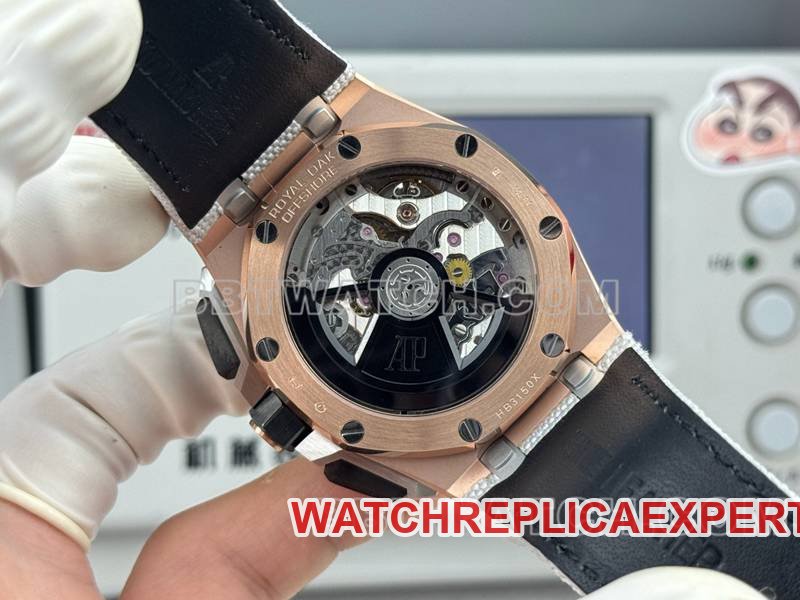 Audemars Piguettop-tier replica watch LS factory Royal Oak offshore type 43MM gray plate rubber model 26420caseback live photo