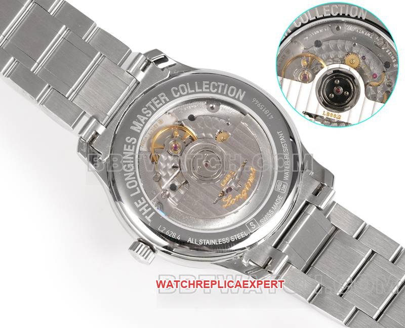 Longinestop-tier replica watch XC factory famous craftsman blue dial stick hour mark L888mechanical movementsteel bracelet caseback live photo