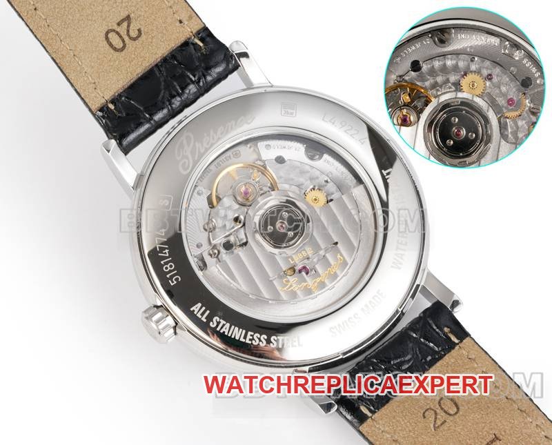 Longinestop-tier replica watch XC factory elegant 40mm white dialL888mechanical movementleather strap caseback live photo