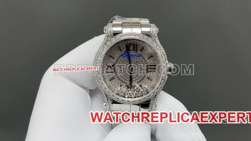 Ótima réplica de relógios Chopard YF Factory Happy Diamond Silver Full of Stars 2892 Movimento Mecânico Modelos de cinto de aço — luxury replica watch guide | Watch Replica Expert