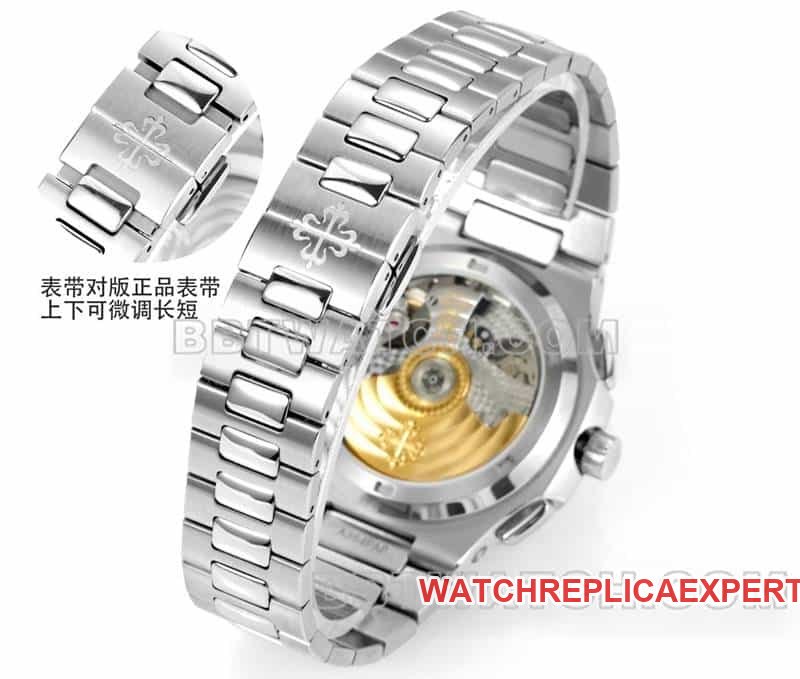Sporty elegant top-tier replica watch P1 factory Patek Philippeblue dial mechanical steel bracelet model 5990braceletlive photos