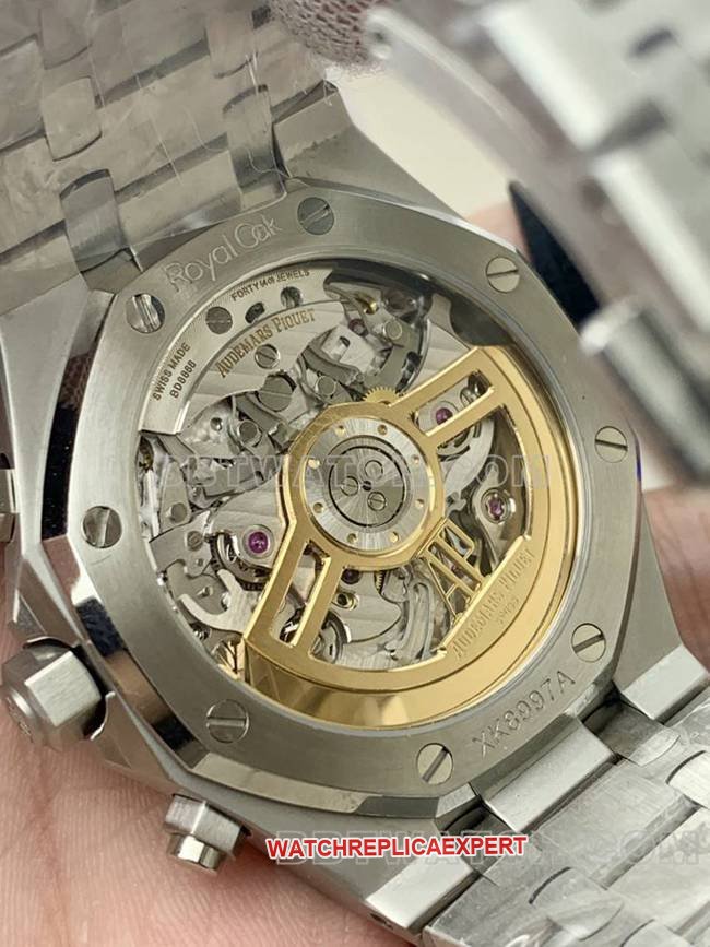 Super Clone Watch Royal OakBLS Factory Audemars Piguet Purple Disc Mechanical 26420front live photo