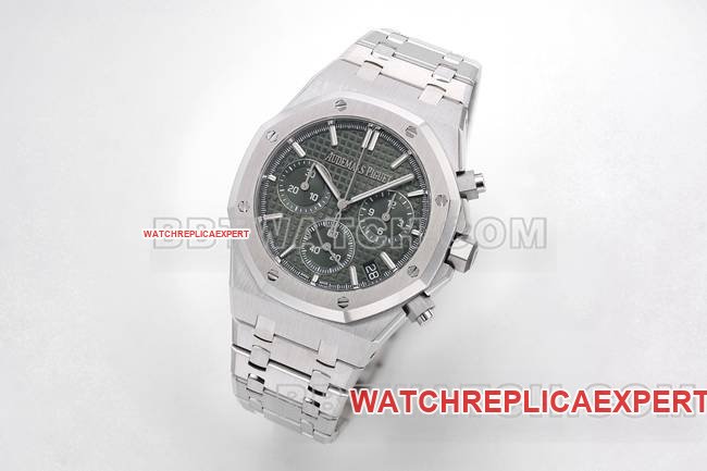 Best Replica Watches ZF Factory Royal Oak Audemars Piguet Gray Plate Mechanical 26240 Front Actual Picture