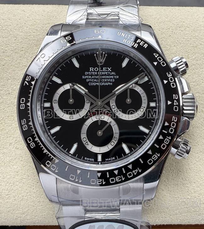 A Melhor Réplica Rolex Daytona UFO Factory Rolex Black Dial 4131 Mecânico — luxury replica watch guide | Watch Replica Expert